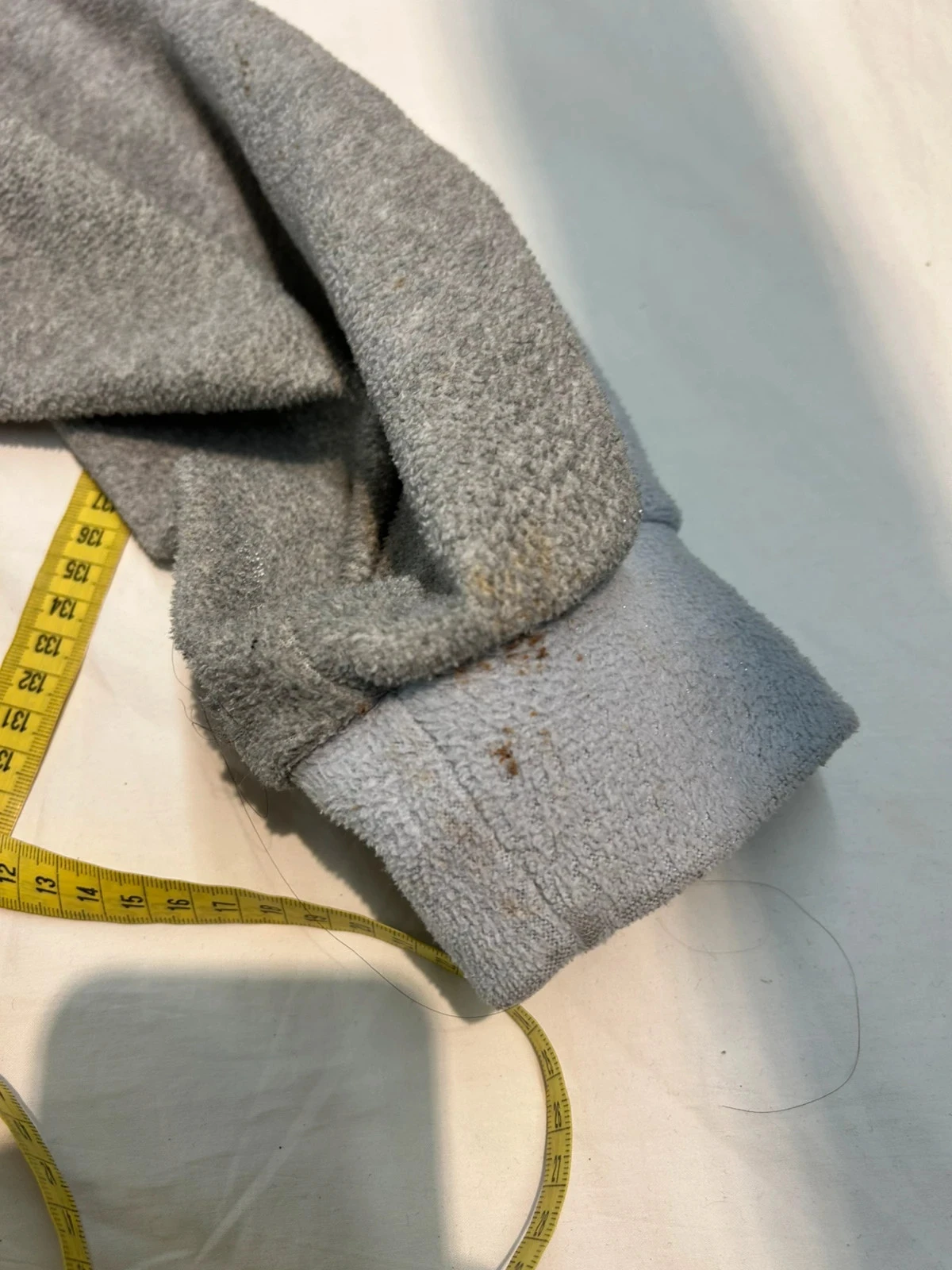 Zipped sweater violet gray fleece jacket size ckl size 3 / m – photo 5